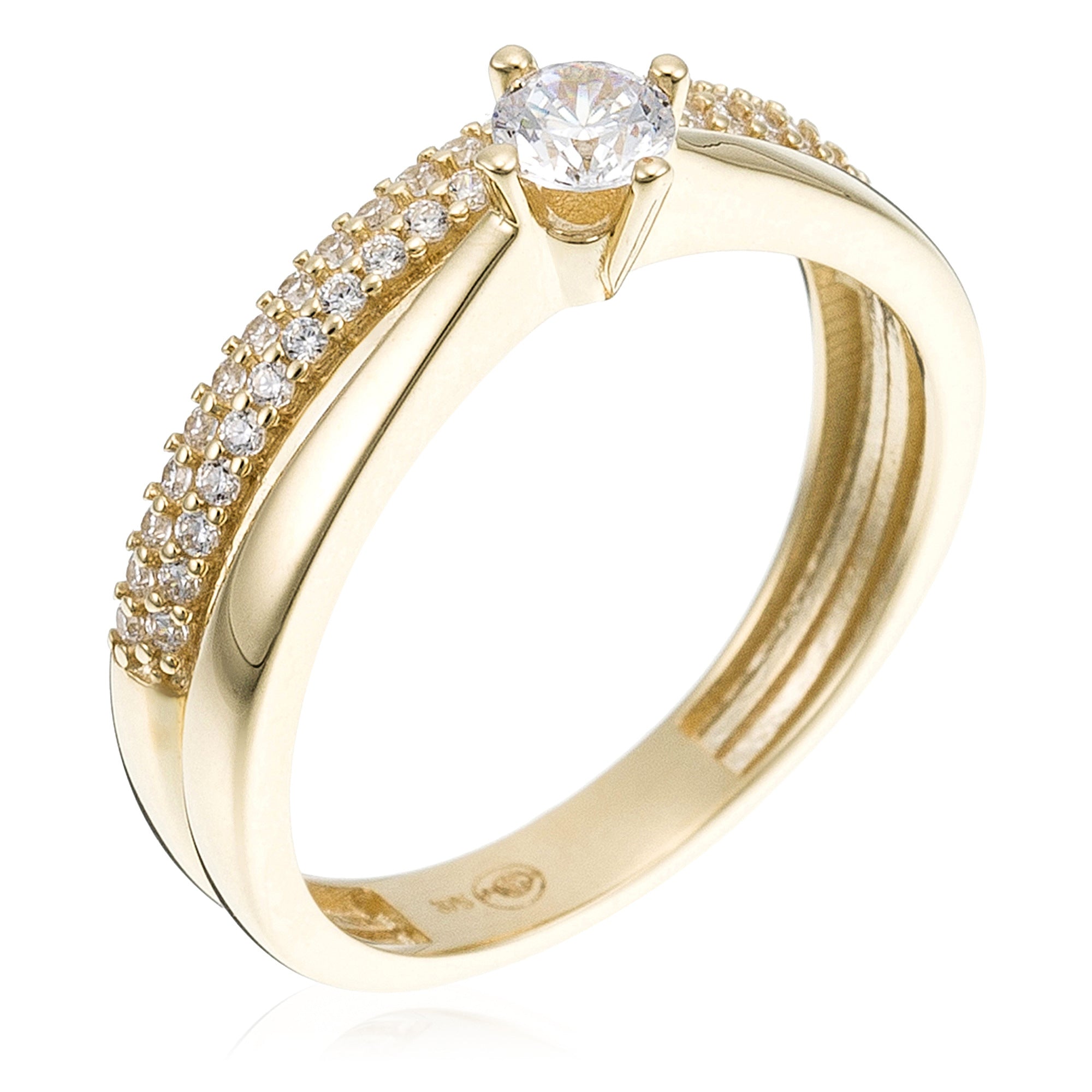 Bague "Fiancée" Or Jaune 375/1000