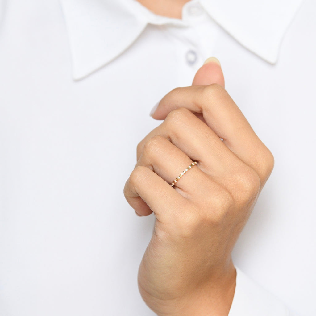 Bague "Elynn" - Or Jaune 375/1000 Et Zirconium