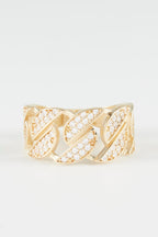 Bague "Hastings" - Or Jaune 375/1000 Et Zirconium