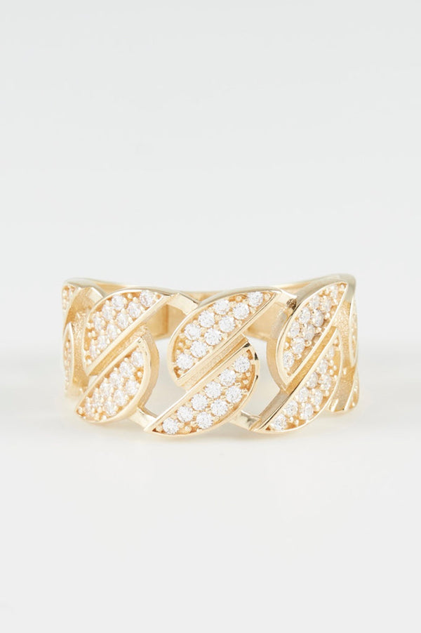 Bague "Hastings" - Or Jaune 375/1000 Et Zirconium