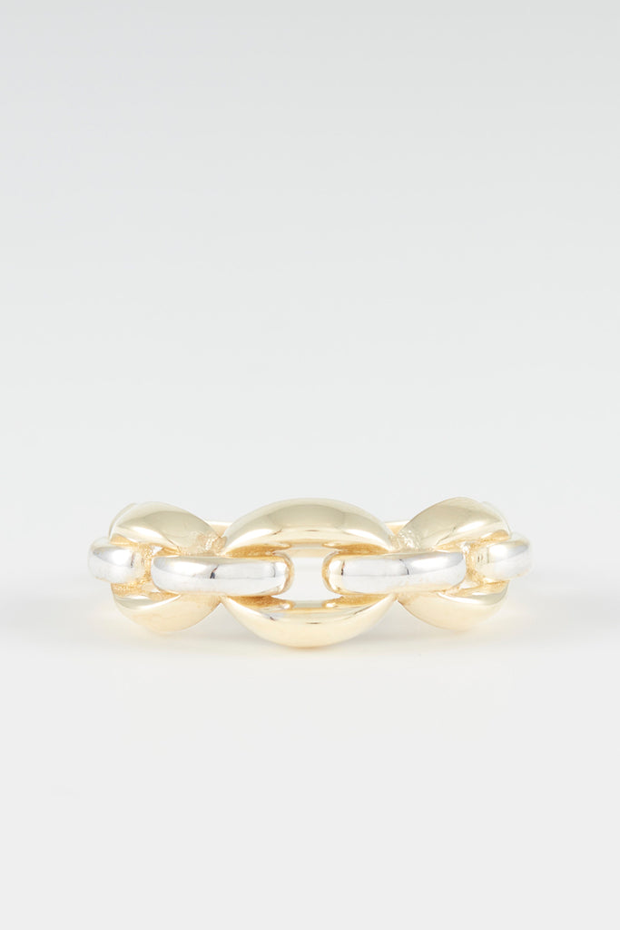 Bague "Grain De Café" - Or Bicolor 375/1000