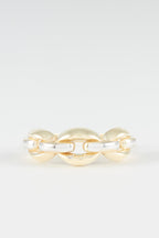 Bague "Grain De Café" - Or Bicolor 375/1000