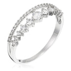 Bague "Ma Reine" - Or Blanc 375/1000