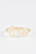 Bague "Love" - Or Jaune 375/1000