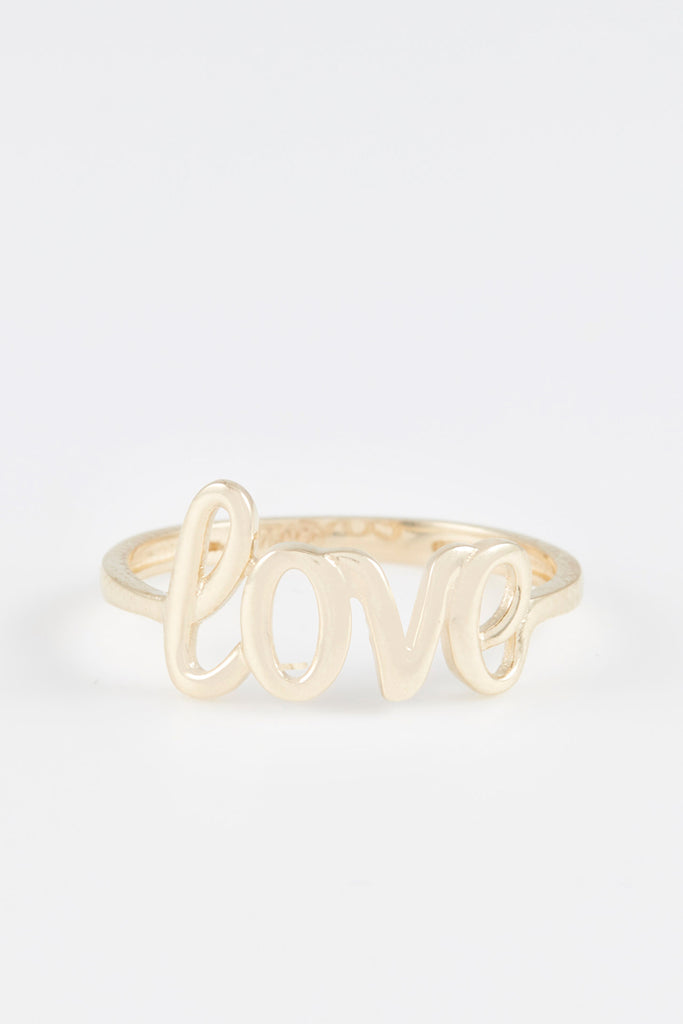 Bague "Love" - Or Jaune 375/1000