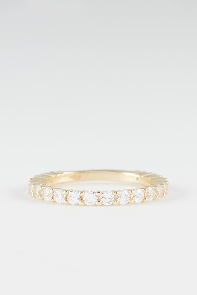 Bague "Romy" - Or Jaune 375/1000 Et Zirconium