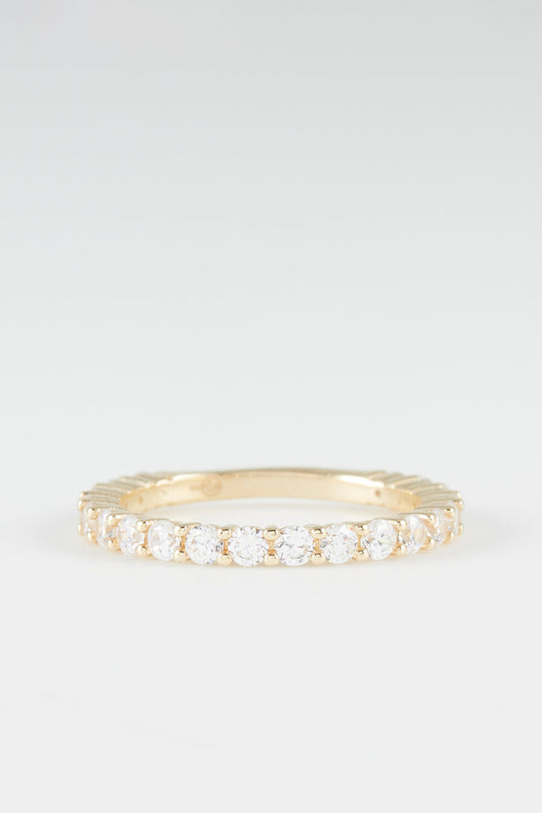 Bague "Romy" - Or Jaune 375/1000 Et Zirconium