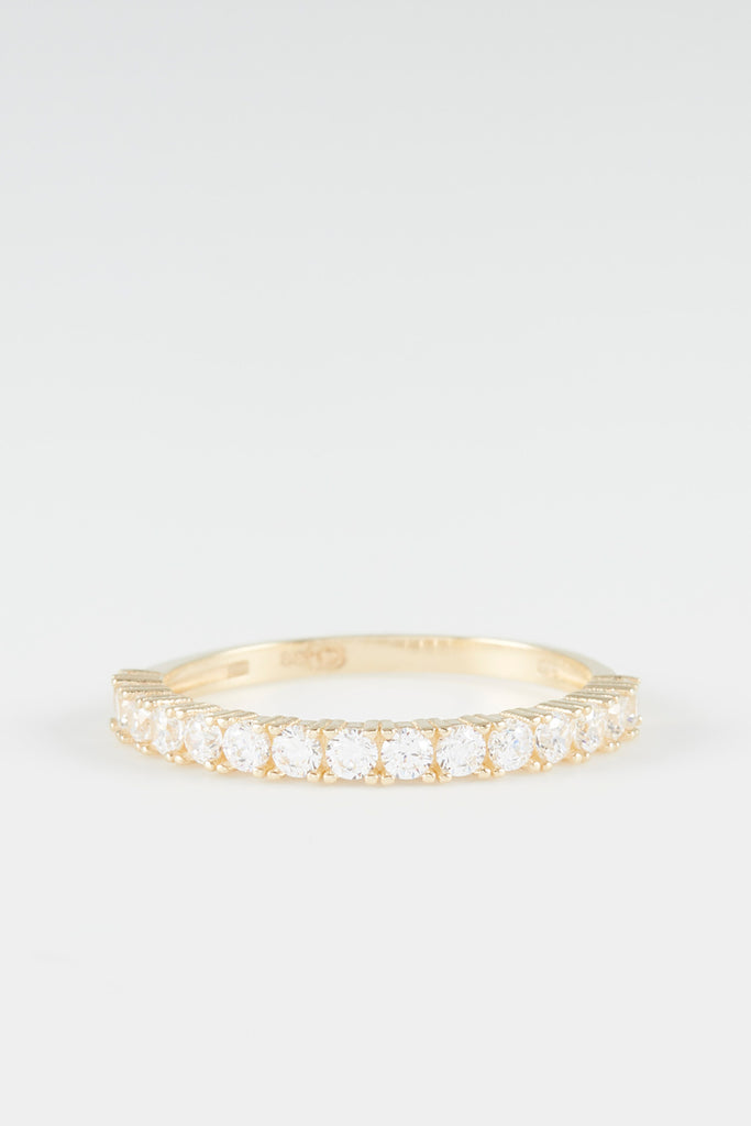 Bague "Abigail" - Or Jaune 375/1000 Et Zirconium