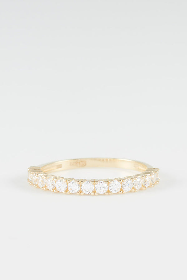 Bague "Abigail" - Or Jaune 375/1000 Et Zirconium