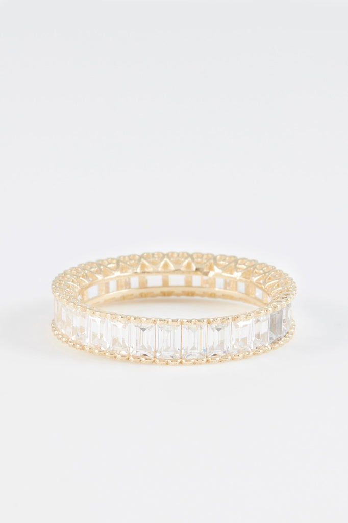 Bague "Grey" - Or Jaune 375/1000 Et Zirconium