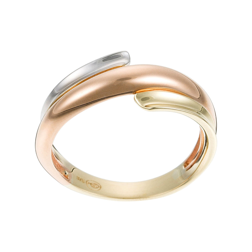 Bague "Serpentée" - Or Tricolore 375/1000