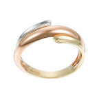 Bague "Serpentée" - Or Tricolore 375/1000