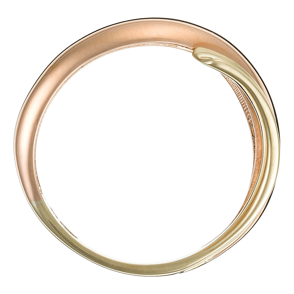 Bague "Serpentée" - Or Tricolore 375/1000