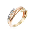 Bague "Serpentée" - Or Tricolore 375/1000