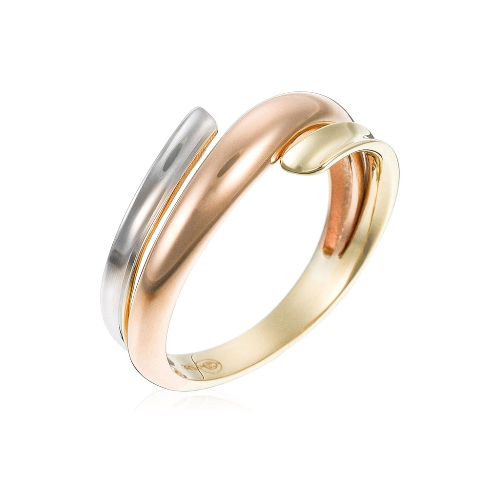 Bague "Serpentée" - Or Tricolore 375/1000