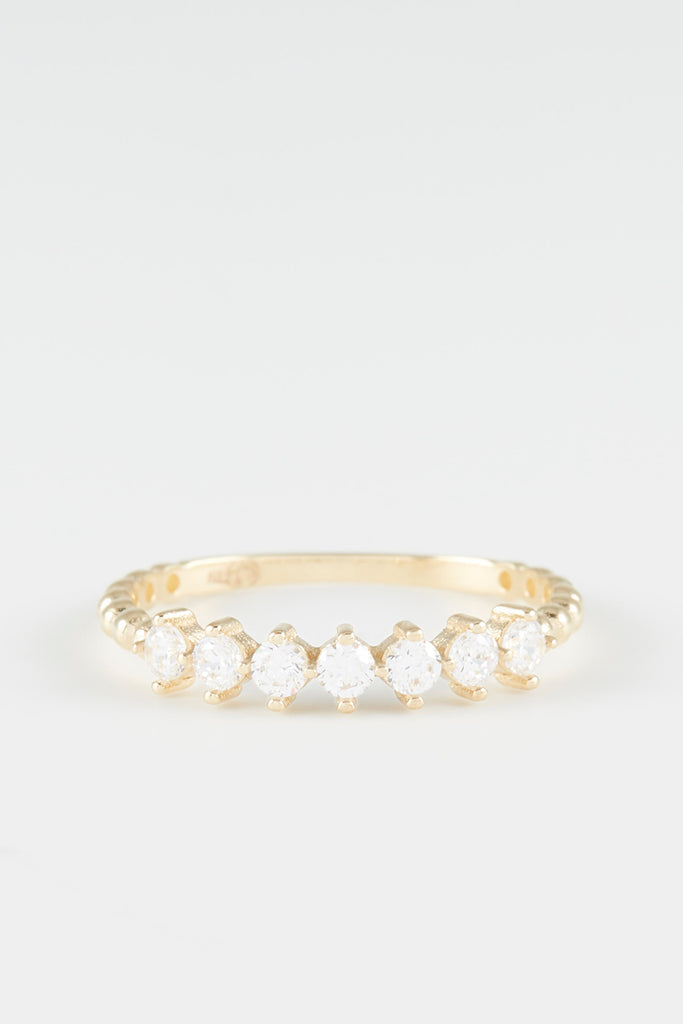 Bague "Bella" - Or Jaune 375/1000 Et Zirconium