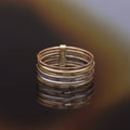 Bague "Acapulco"  Or Tricolore 375/1000