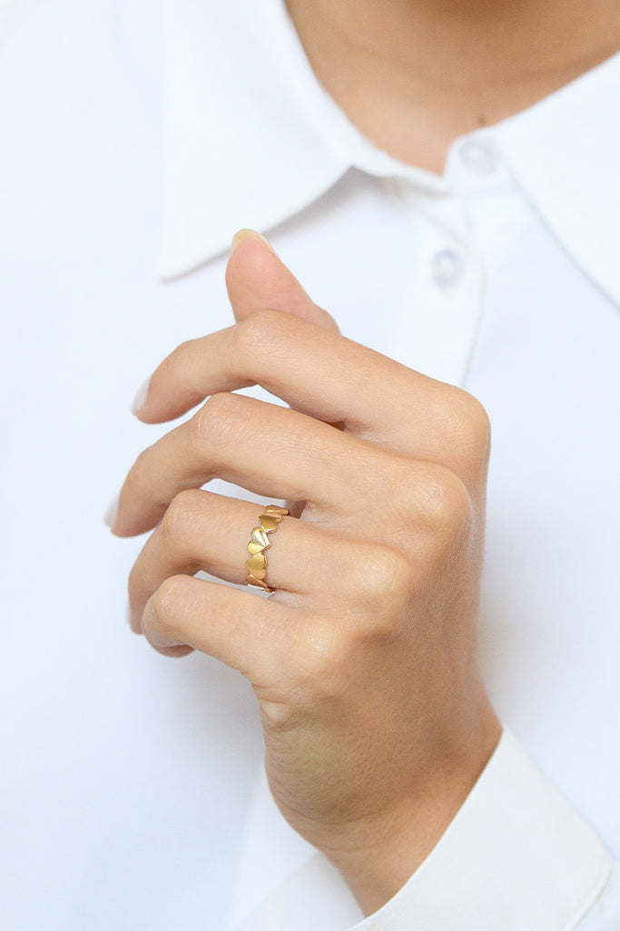 Bague "Petit Cœur" - Or Jaune 375/1000