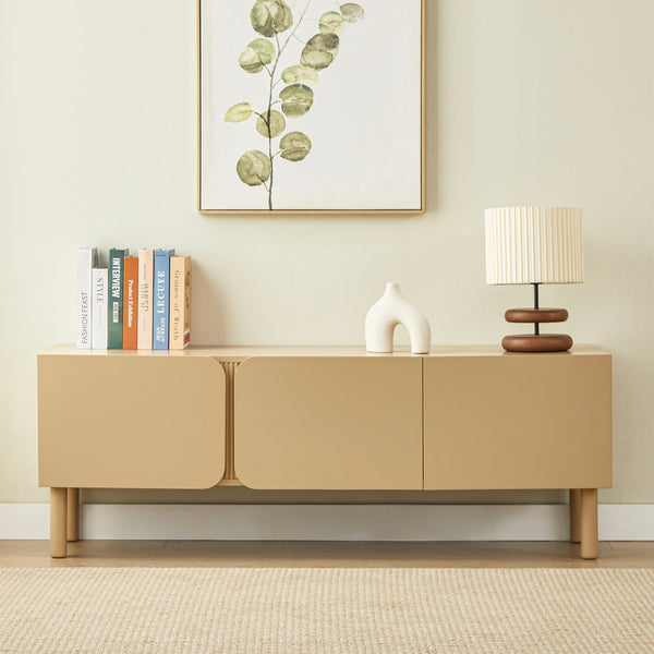 Braga - Meuble Tv 3 Portes - Beige