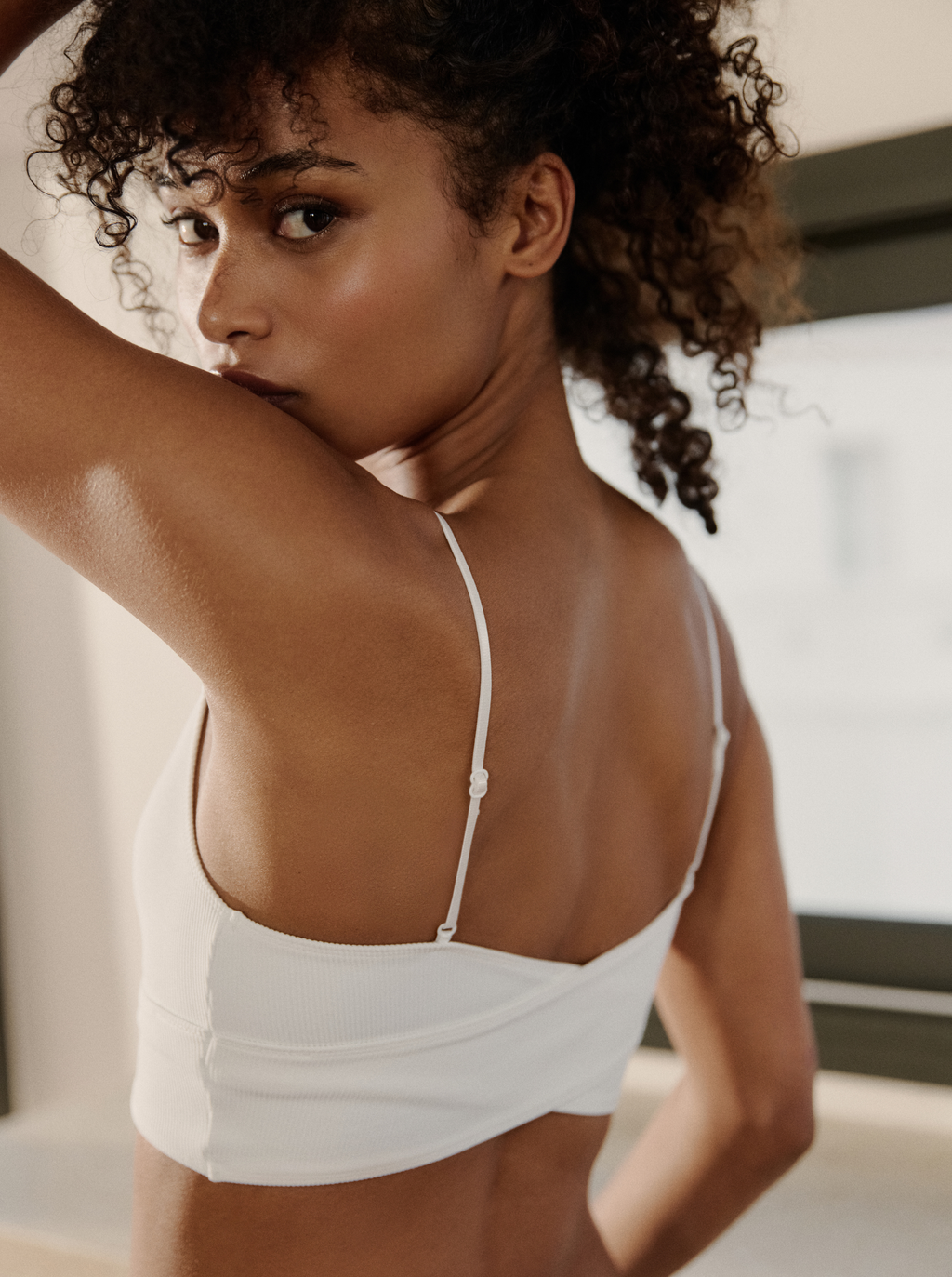 Brassière Crossed White