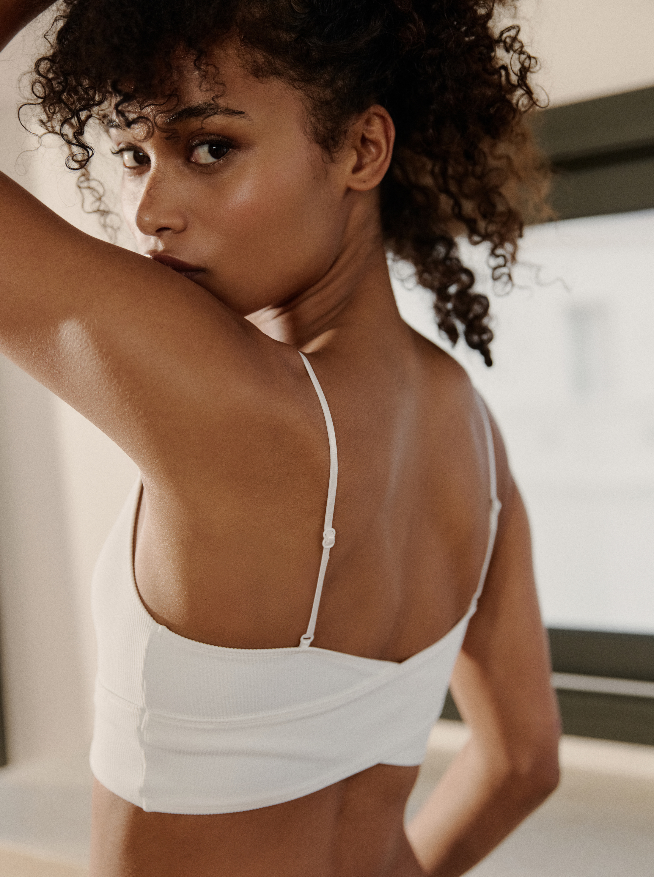 Brassière Crossed White