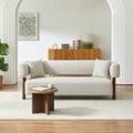 Brazza - Canapé Droit Fixe 3 Places - Tissu Beige
