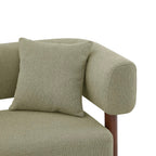 Brazza - Canapé Droit Fixe 3 Places - Tissu Kaki