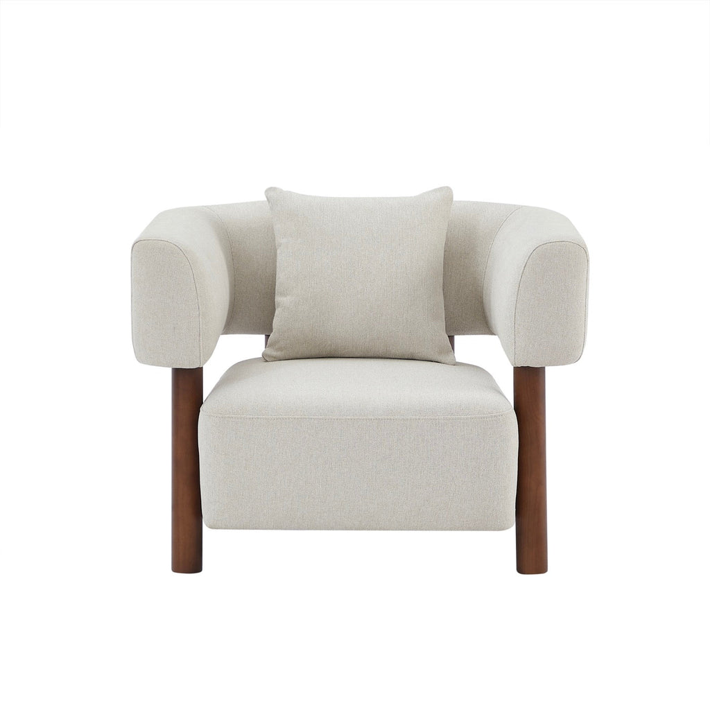 Brazza - Fauteuil Fixe 1 Place - Tissu Beige