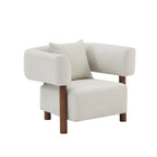 Brazza - Fauteuil Fixe 1 Place - Tissu Beige