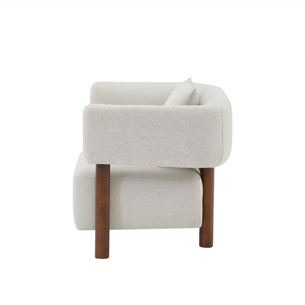 Brazza - Fauteuil Fixe 1 Place - Tissu Beige