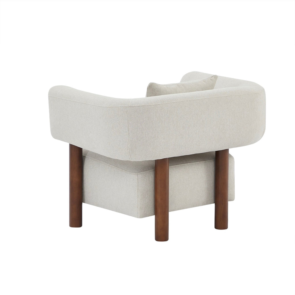 Brazza - Fauteuil Fixe 1 Place - Tissu Beige