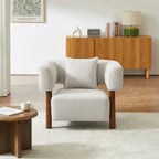 Brazza - Fauteuil Fixe 1 Place - Tissu Beige