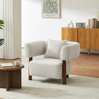 Brazza - Fauteuil Fixe 1 Place - Tissu Beige