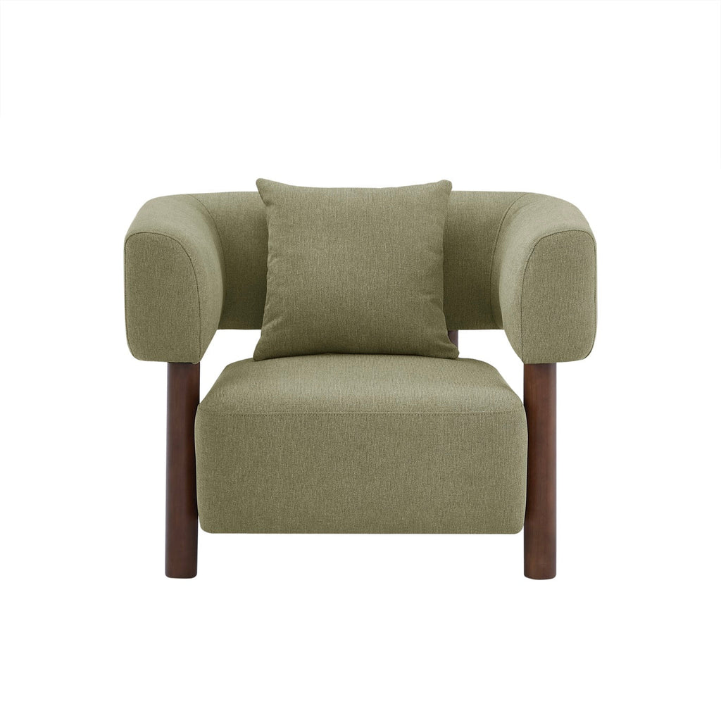 Brazza - Fauteuil Fixe 1 Place - Tissu Kaki