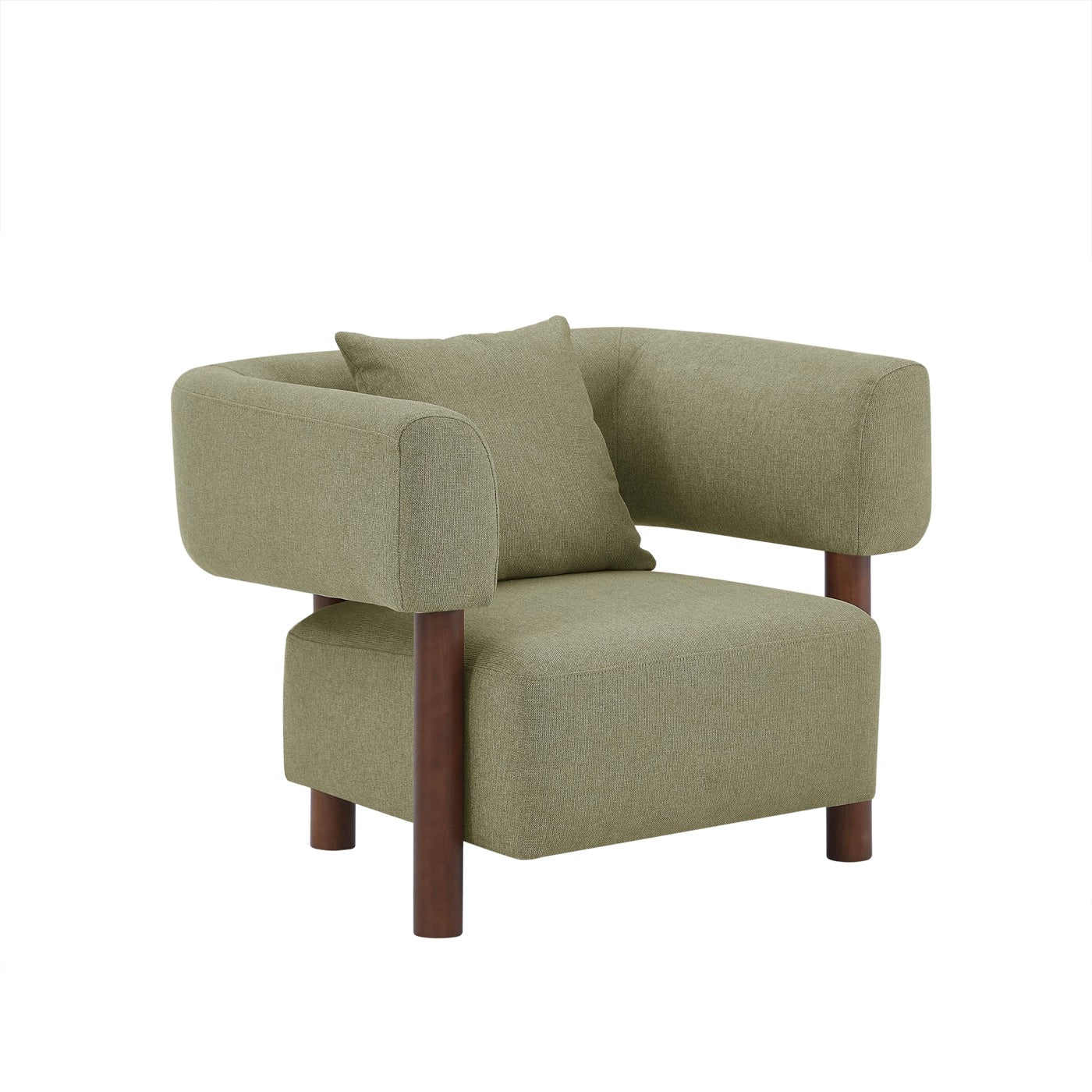 Brazza - Fauteuil Fixe 1 Place - Tissu Kaki