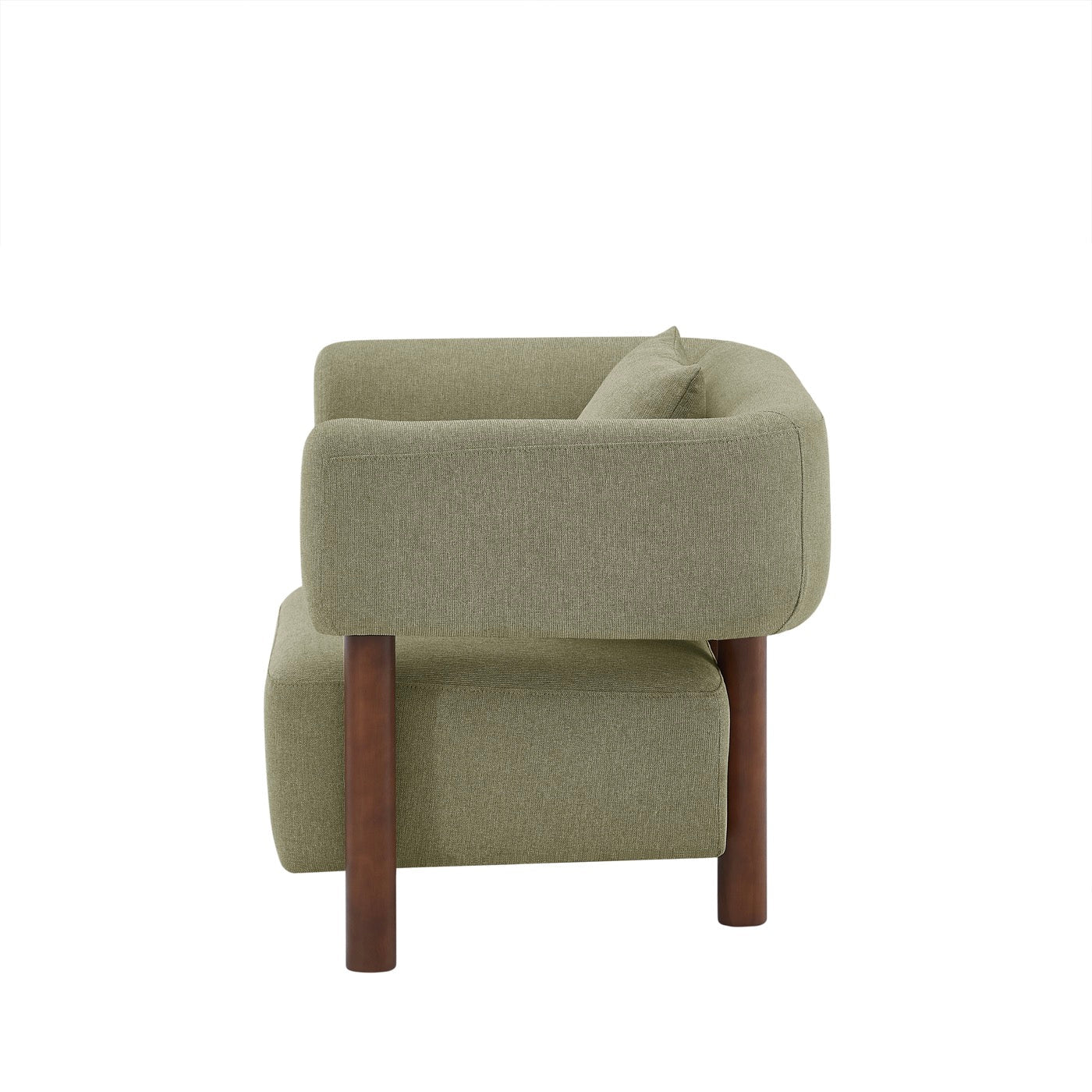 Brazza - Fauteuil Fixe 1 Place - Tissu Kaki