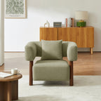 Brazza - Fauteuil Fixe 1 Place - Tissu Kaki