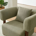 Brazza - Fauteuil Fixe 1 Place - Tissu Kaki