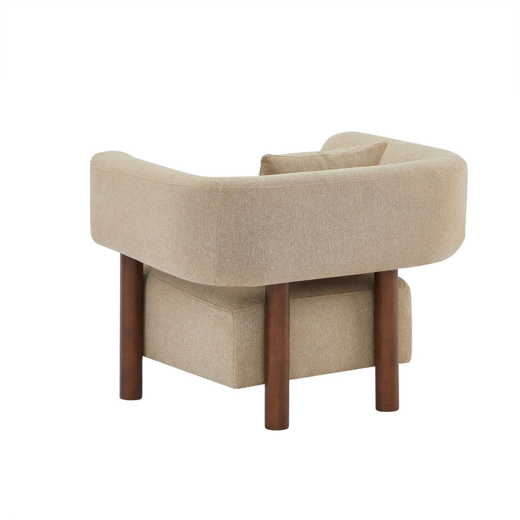 Brazza - Fauteuil Fixe 1 Place - Tissu Beige Sable