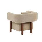 Brazza - Fauteuil Fixe 1 Place - Tissu Beige Sable
