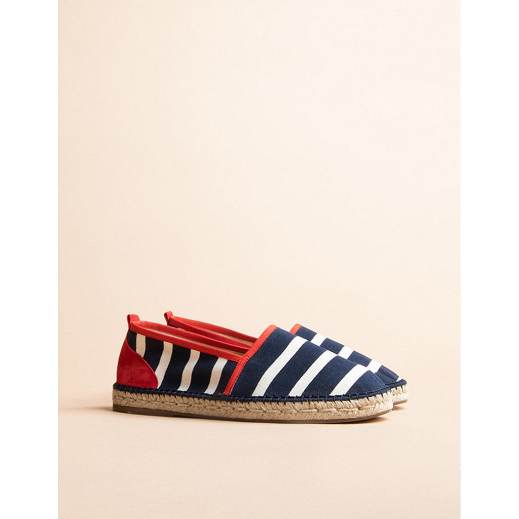 Espadrilles Plate Brestoise - Marine Rouge - Homme