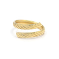 Bague "Tourbillon Doré" Or Jaune 375/1000