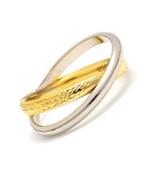 Bague "Radiant" Or Bicolor 375/1000
