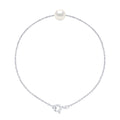 Bracelet Chainage Perles Rondes 7-8 Mm - Plusieurs Coloris - Argent 925 - Grimaud