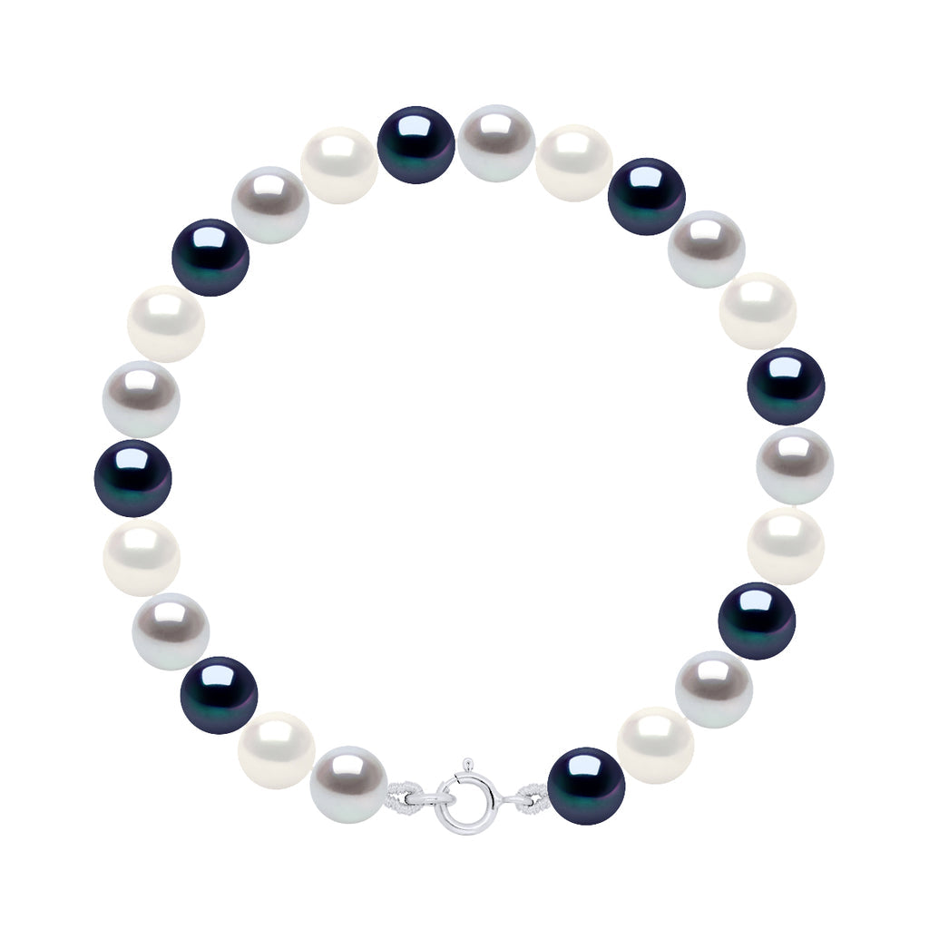 Bracelet Rang De Perles 6-7 Mm - Anneau Ressort - Clichy