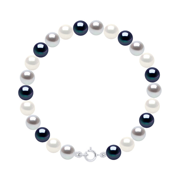 Bracelet Rang De Perles 6-7 Mm - Anneau Ressort - Clichy