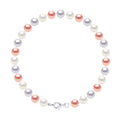 Bracelet Rang De Perles 6-7 Mm - Fermoir Mousqueton - Argent 925 - Auteuil