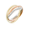 Bague "Tri Or" Or Tricolore 375/1000