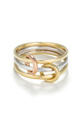 Bague "Meteor" Or Tricolore 375/1000