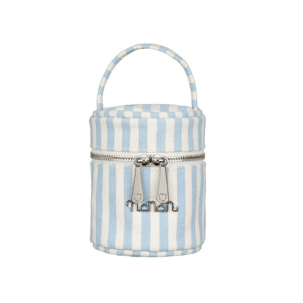 Porte-Tétine En Toile Bleue